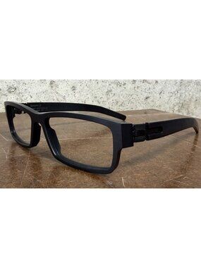 Ic! Berlin Model 62 Unter Dan Birken Eyeglasses Frames Black 53-16-145